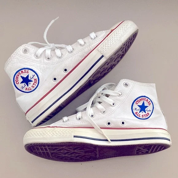 Converse Shoes Leather All Star Converse All White Chucks